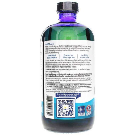 Omega-3 Liquid Lemon, NRN
